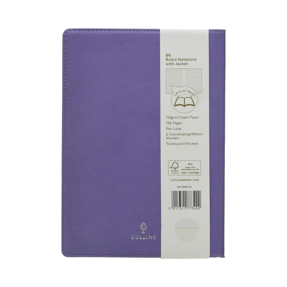 Collins - Metropolitan Melbourne B6 Ruled Notebook - Lilac