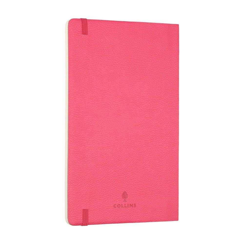 Collins - Clementine A5 Slim Ruled Notebook - Pink