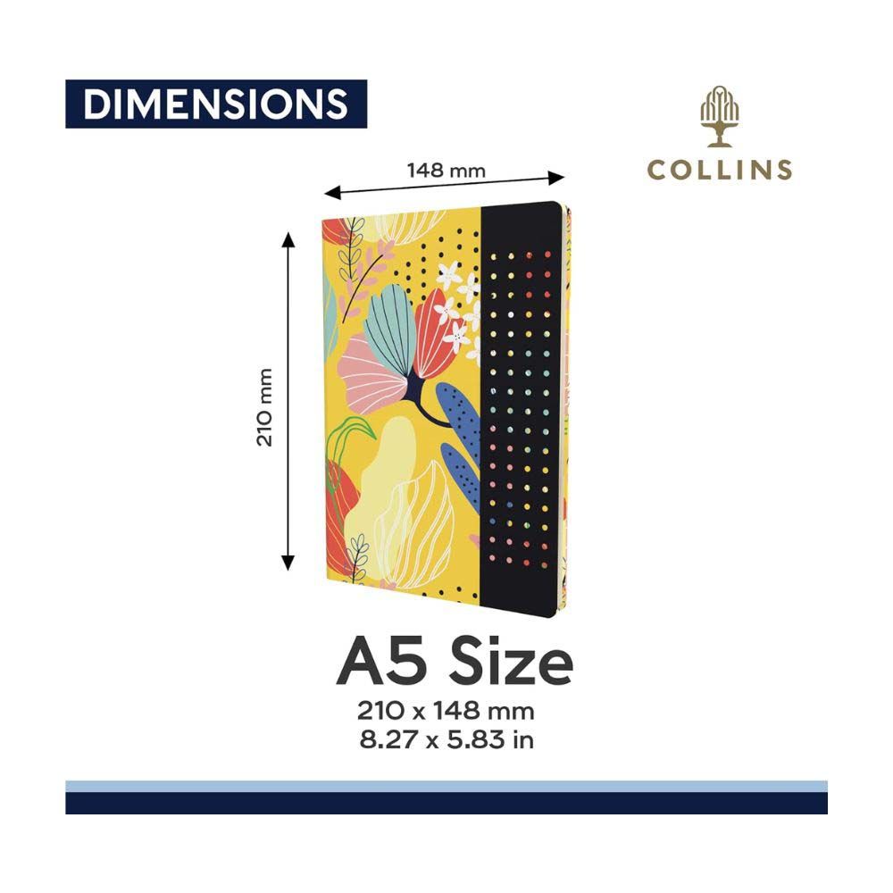 Collins - Kalos A5 Ruled Notebook - Yellow