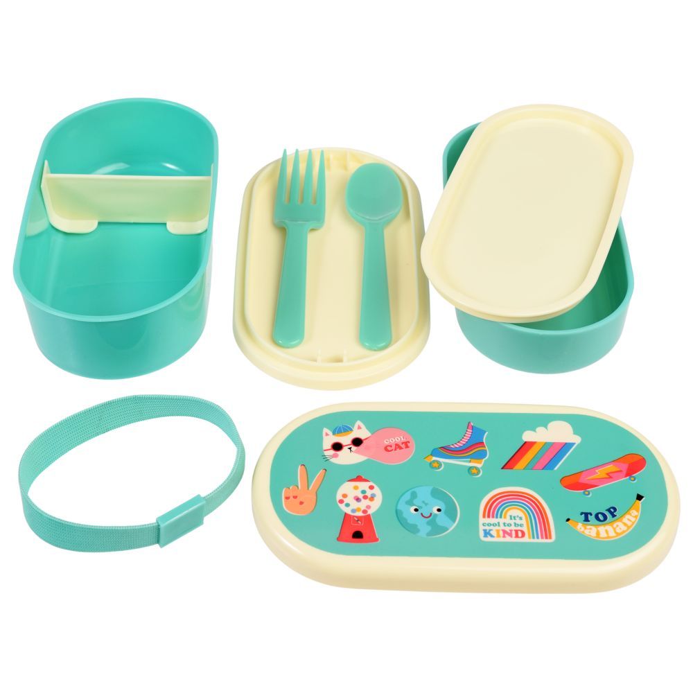 Rex London - Children's 2 Compartment Bento Box - Top Banana