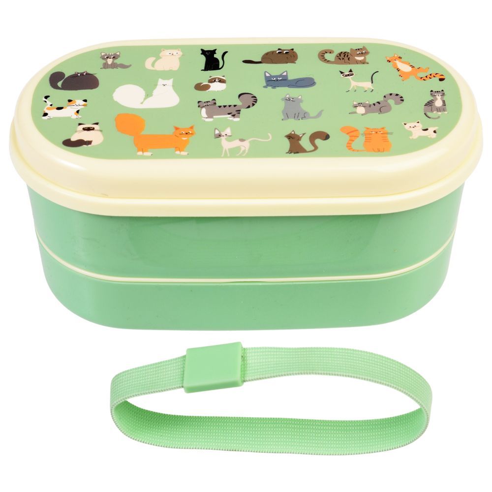 Rex London - Children's 2 Compartment Bento Box - Nine Lives