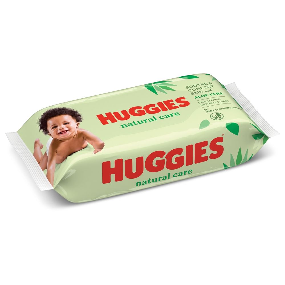 Huggies - Natural Baby Wipes, Aloe Vera Wipes - Pack of 12 - (672 Wipes)