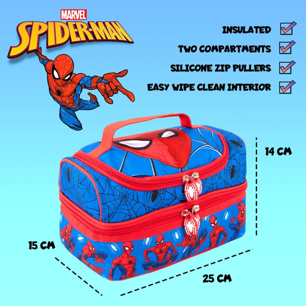 Fringoo - Double Decker Lunch Bag - Spiderman 