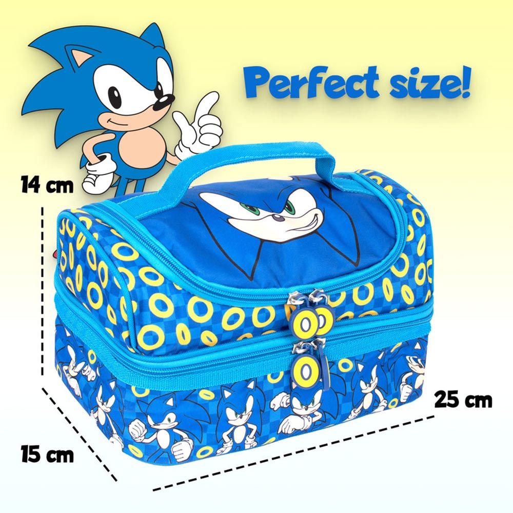 Fringoo - Double Decker Lunch Bag - Sonic the Hedgehog