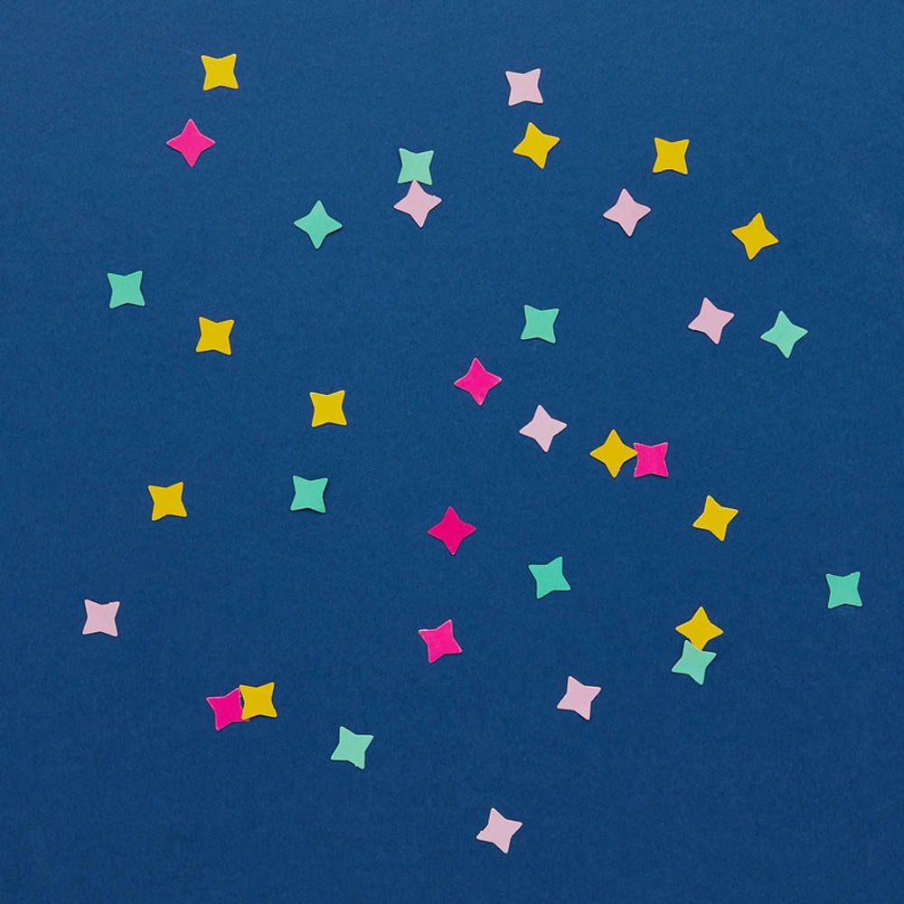 Hootyballoo - Bright Coloured Star Table Scatter - 10g 