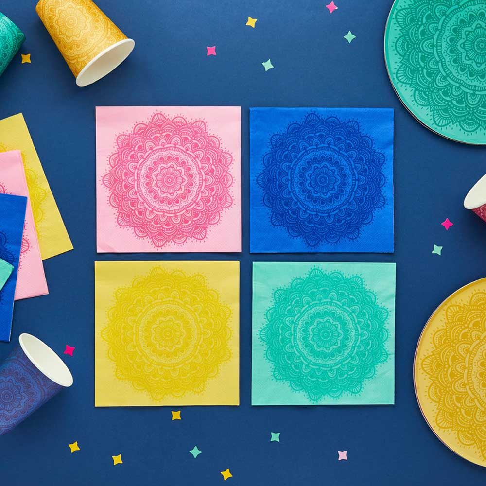 Hootyballoo - Mandala Paper Napkins - 16pcs