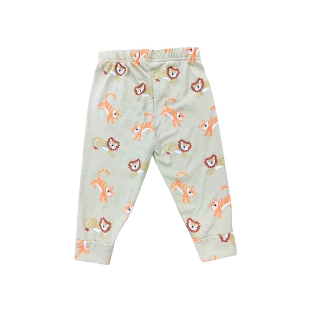 Veronica - Pyjama Set - Tiger Print - Grey - 2 Pcs