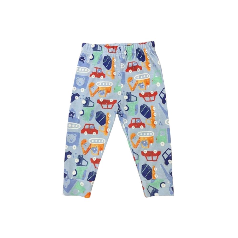 Veronica - Pyjama Set - Car Print - Blue/Multi - 2 Pcs