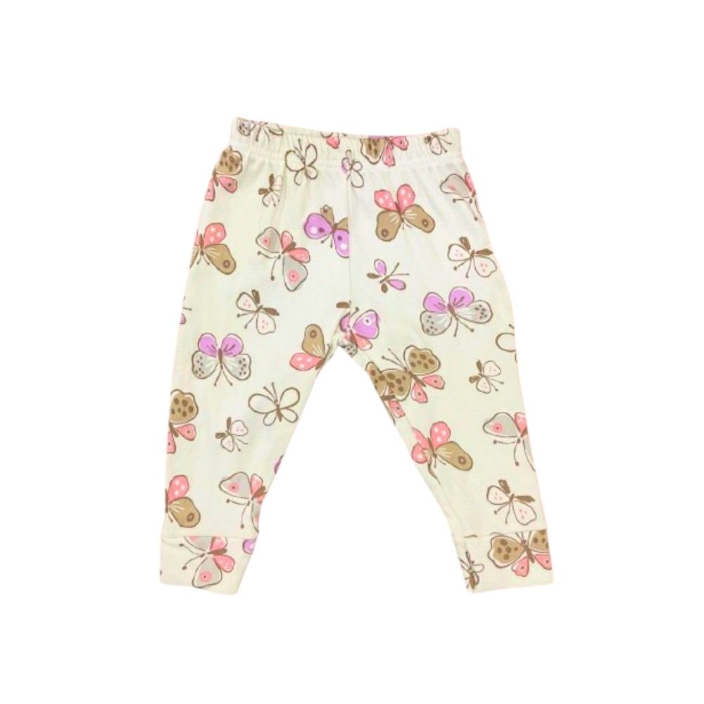 Veronica - Pyjama Set - Butterfly Print - White/Multi - 2 Pcs