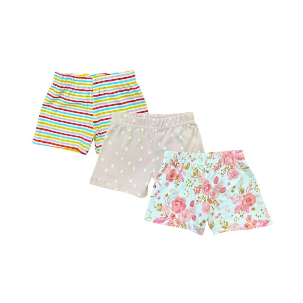 Vincent - 3pc-Set - Stripes, Polka Dots, & Floral Print Shorts