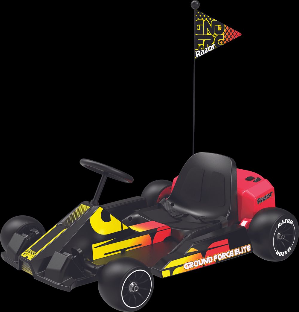 Razor - Ground Force Elite Go Cart - Black/Red