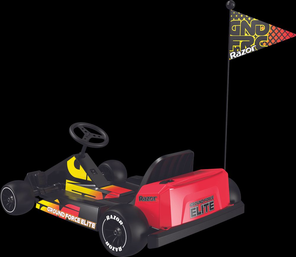 Razor - Ground Force Elite Go Cart - Black/Red