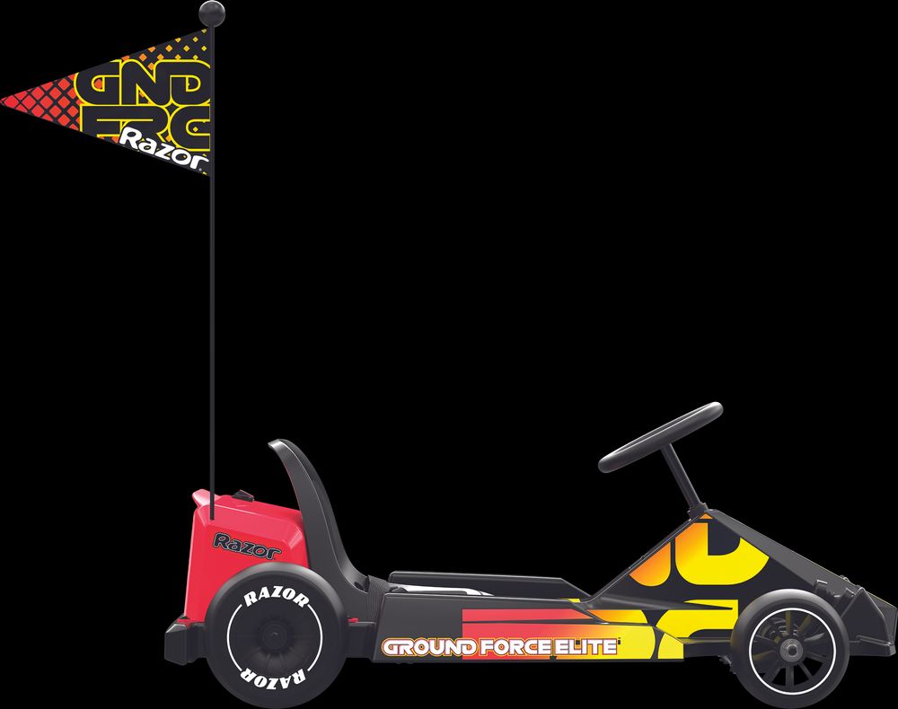 Razor - Ground Force Elite Go Cart - Black/Red