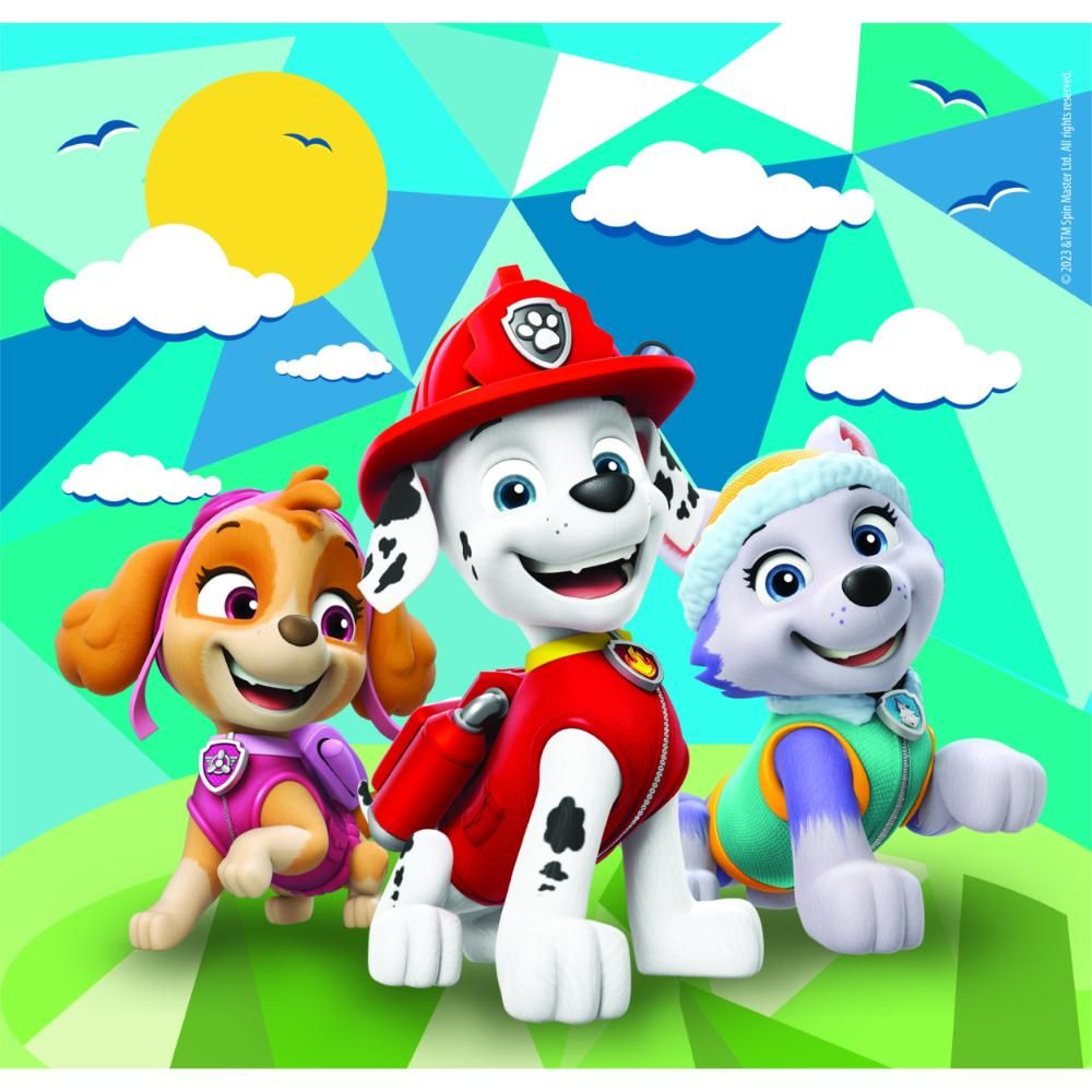 Clementoni - Paw Patrol Beach Super Color Jigsaw Puzzle Set - 48 Pcs - Pack of 3