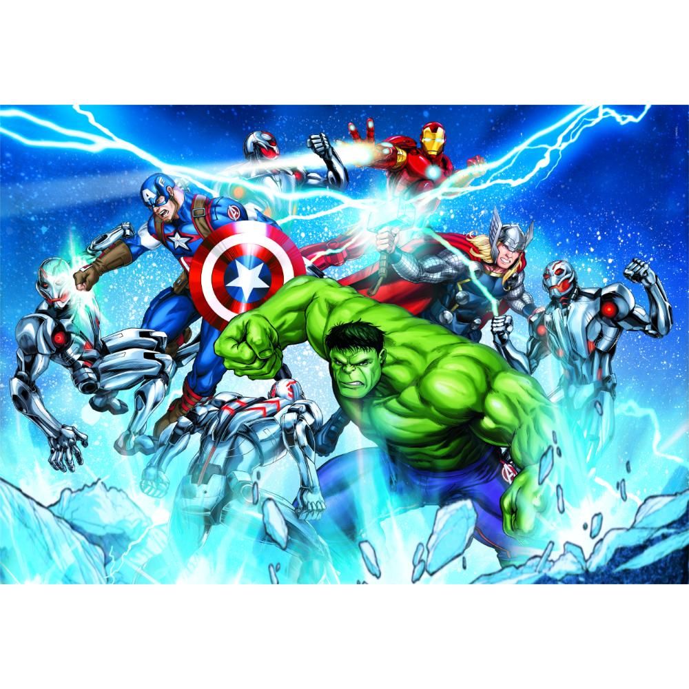 Clementoni - Marvel Avengers Fight Super Color Jigsaw Puzzle - 104 Pcs