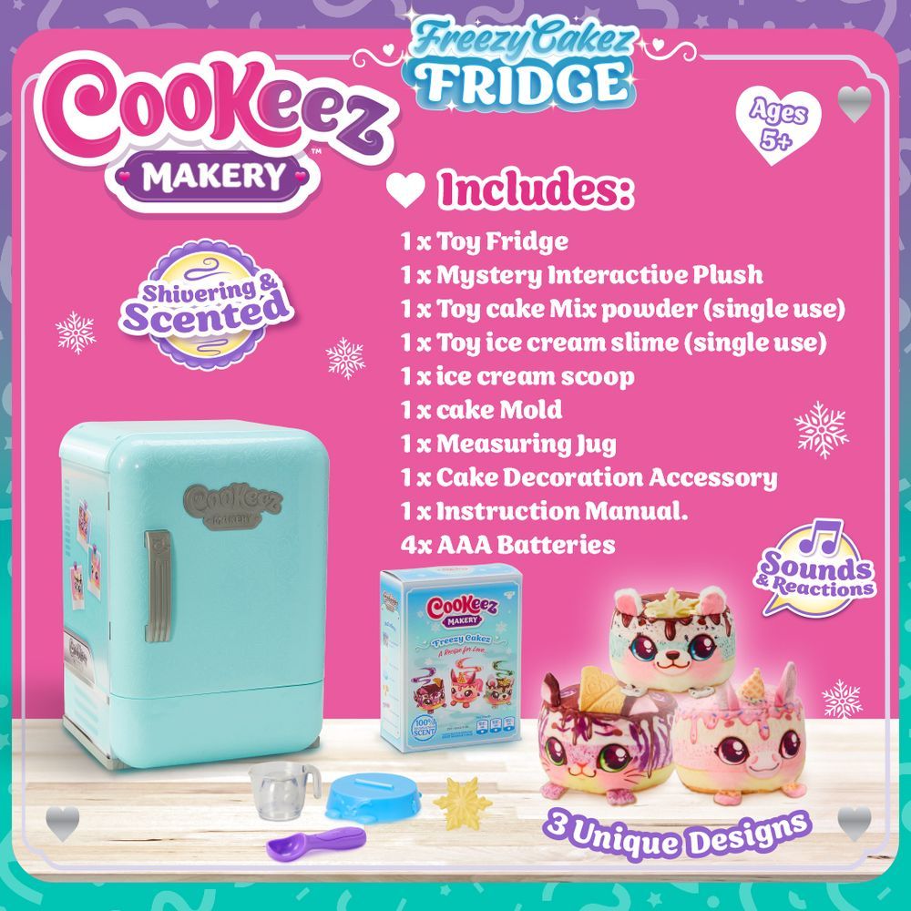 Cookeez Makery - Freezy Cakez Fridge Kitchen Playset