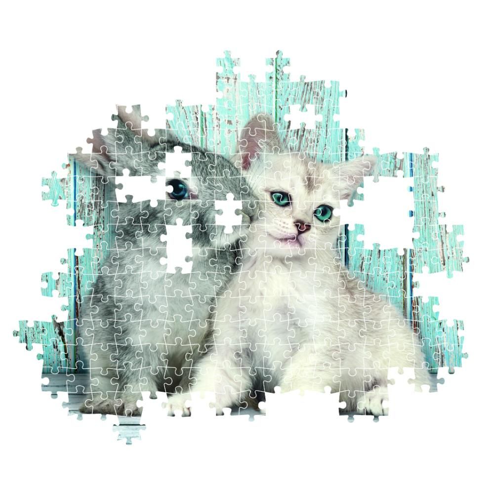 Clementoni - HQC Cat And Bunny Puzzle With Poster - 500 Pcs