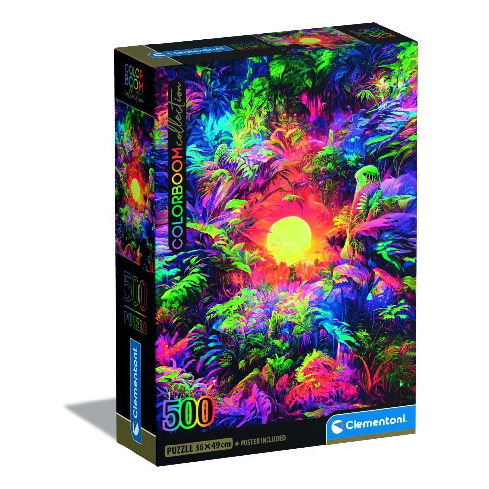 Clementoni - Psychedelic Colorboom Puzzle - 500 Pcs