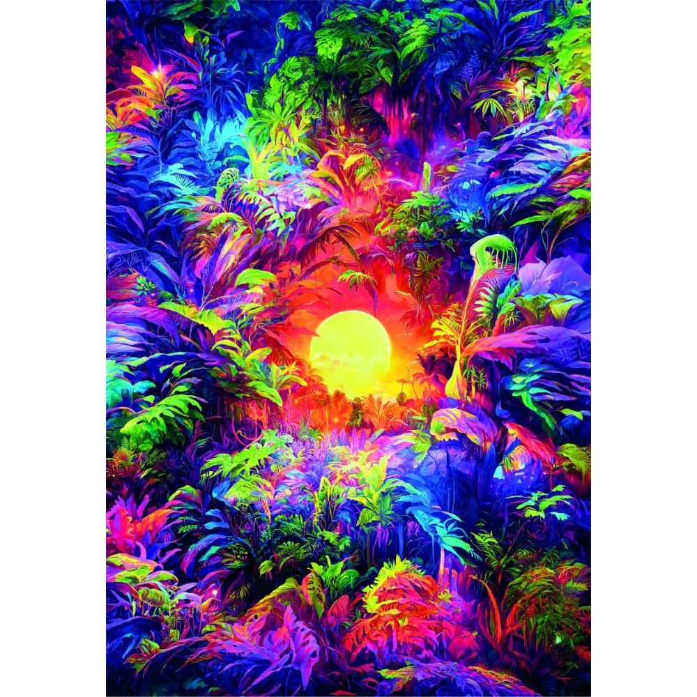 Clementoni - Psychedelic Colorboom Puzzle - 500 Pcs