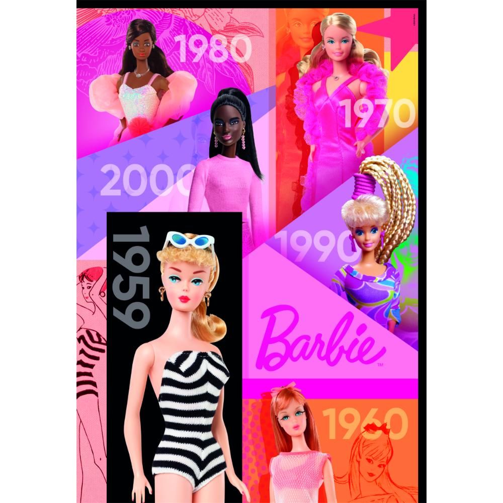 Clementoni - Barbie 65 Years Puzzle And Poster - 1000 Pcs