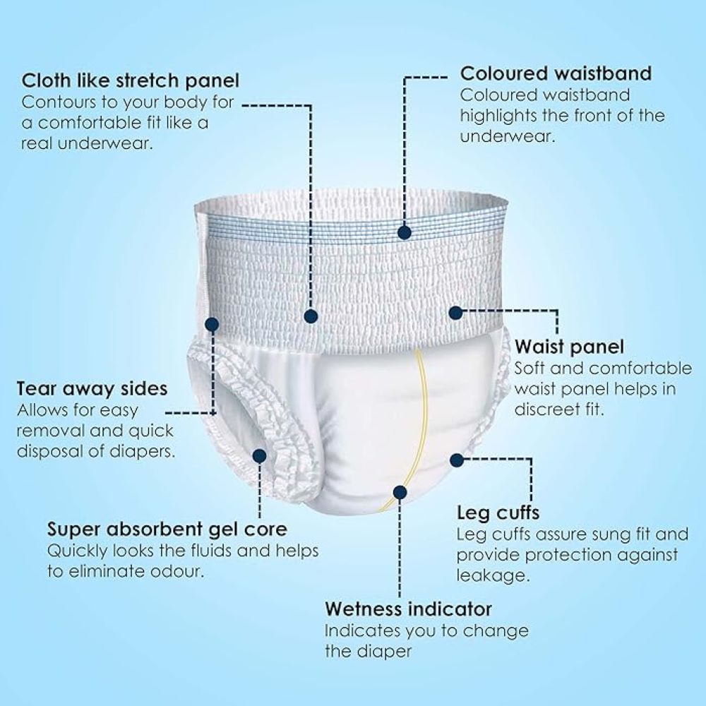 Kare In - Adult Diaper Pants - Medium - 10 Pcs