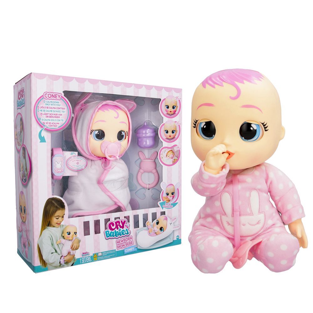 BFF - Cry Babies Newborn Coney Doll Set