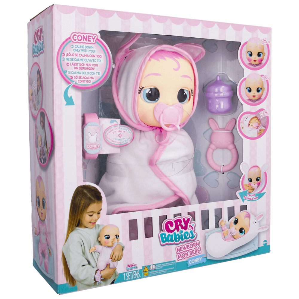 BFF - Cry Babies Newborn Coney Doll Set