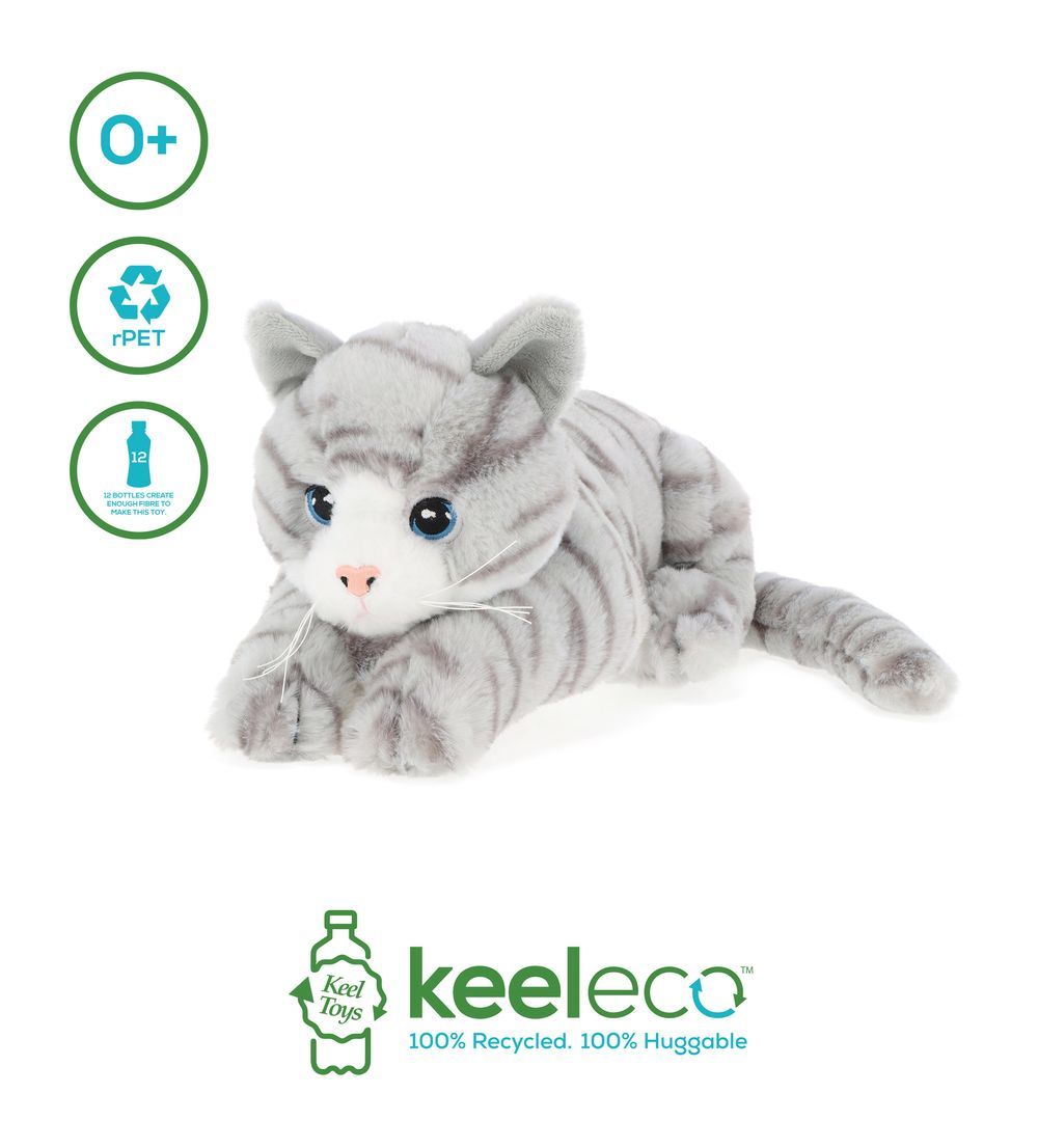 Keel Toys - Keeleco Kittens 22cm 1pc - Style & Color May Vary