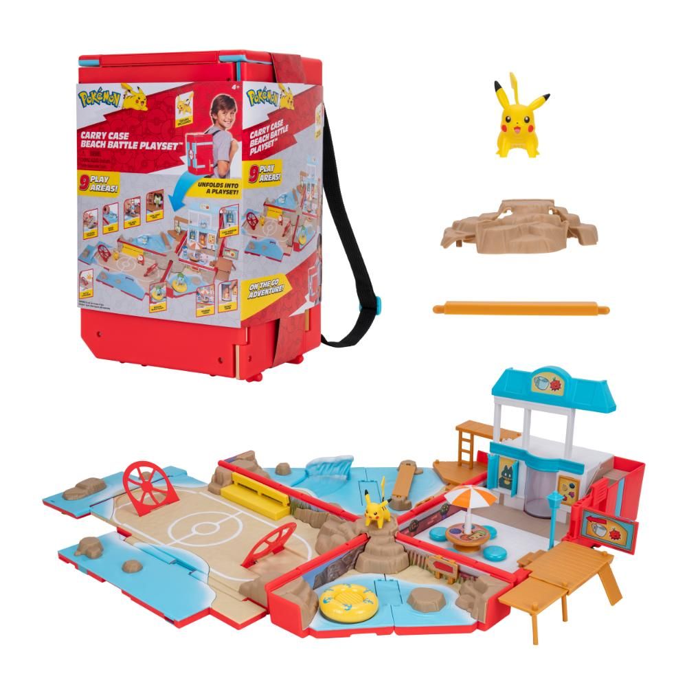 Pokemon - Cary Case Beach Battle Playset