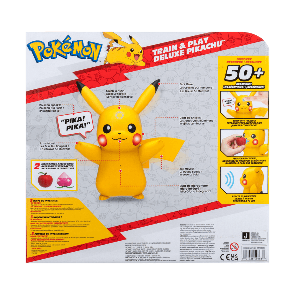 Pokemon - Deluxe Feature Train & Play Pikachu