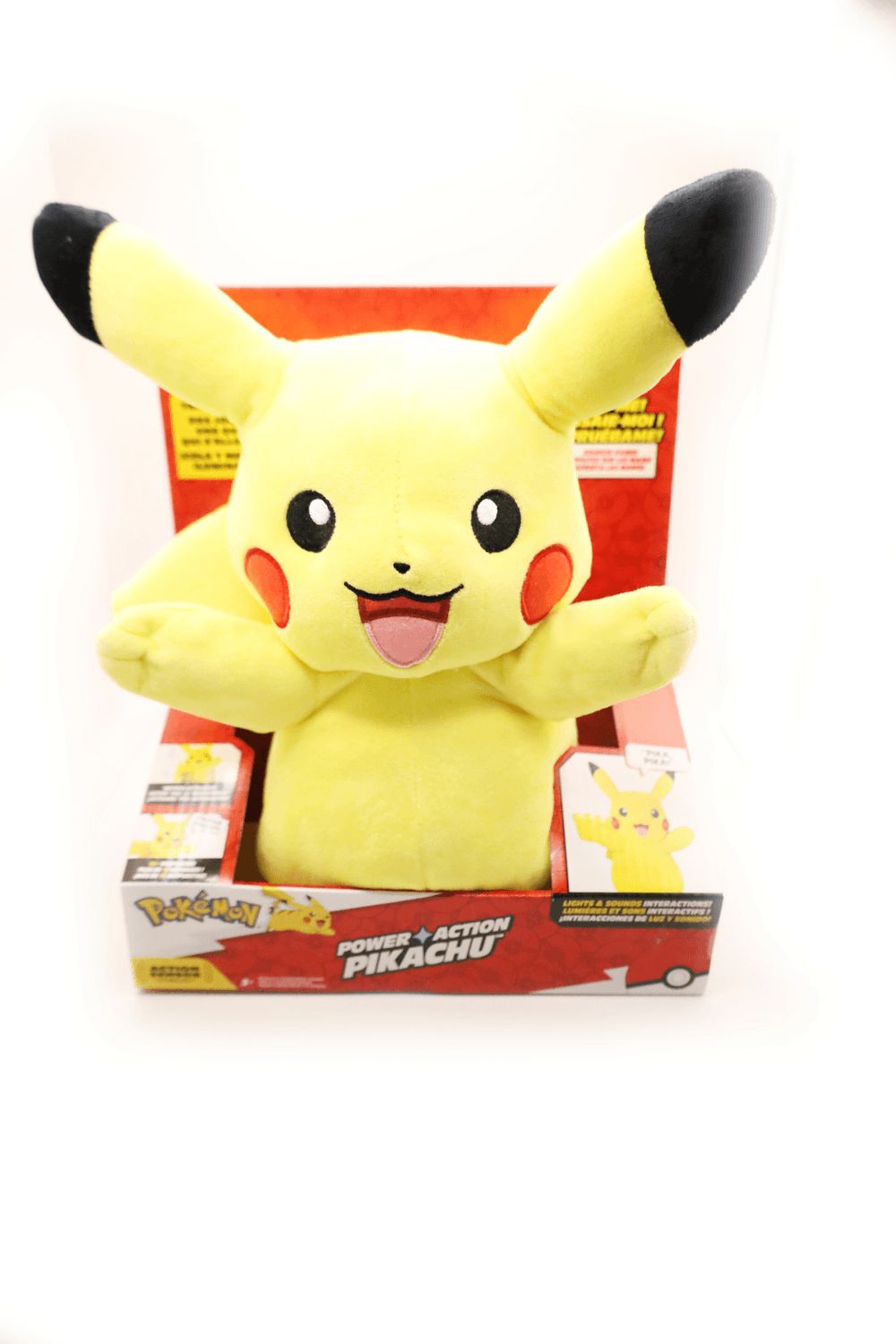 Pokemon - Battery Operated Plush Toy - Pickachu - 25.4cm - Yellow