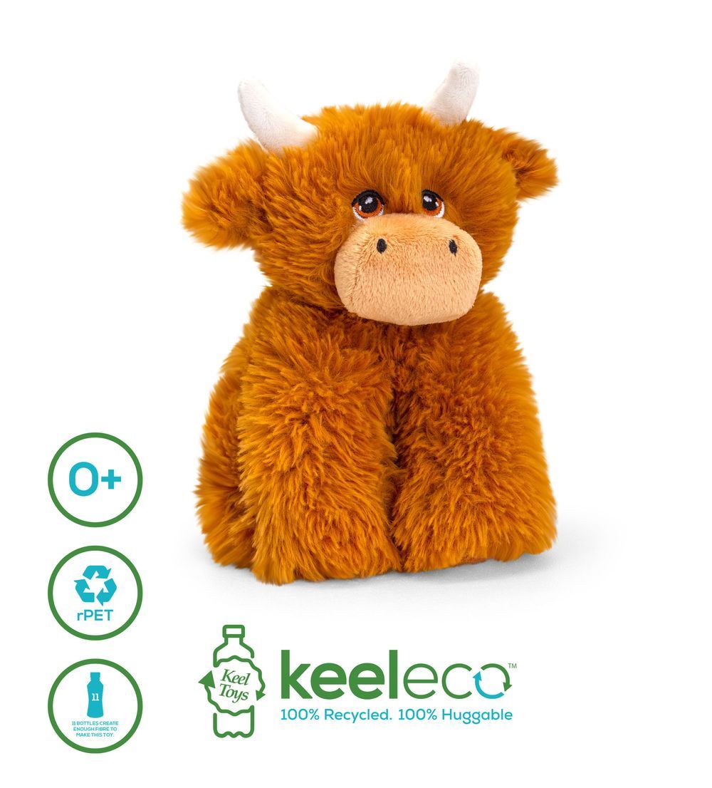 Keel Toys - Keeleco Cow Highland 20cm