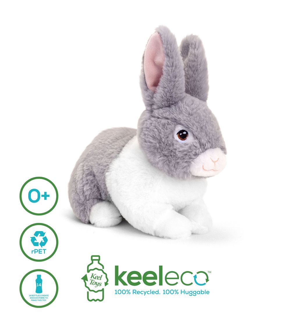 Keel Toys - Keeleco Bunnies 25cm 1pc - Style May Vary