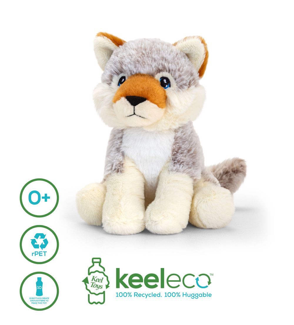 Keel Toys - Keeleco Wolf 18cm