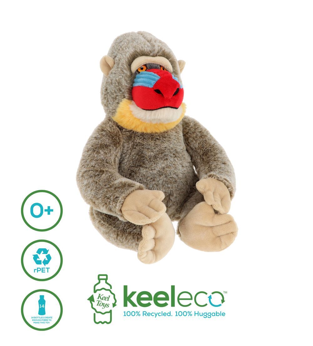 Keel Toys - Keeleco Monkey Mandrill 25cm