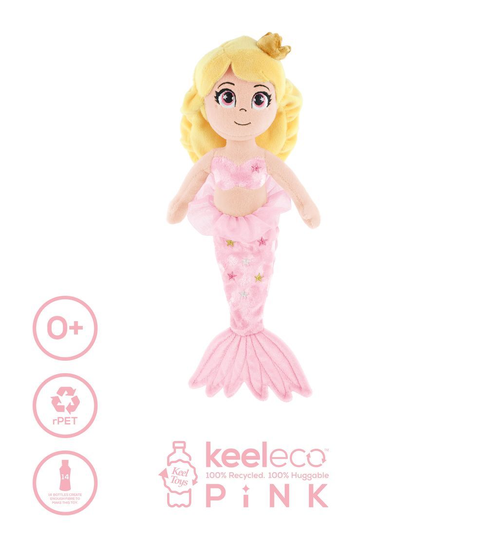 Keel Toys - Keeleco Mermaid Pink 25cm