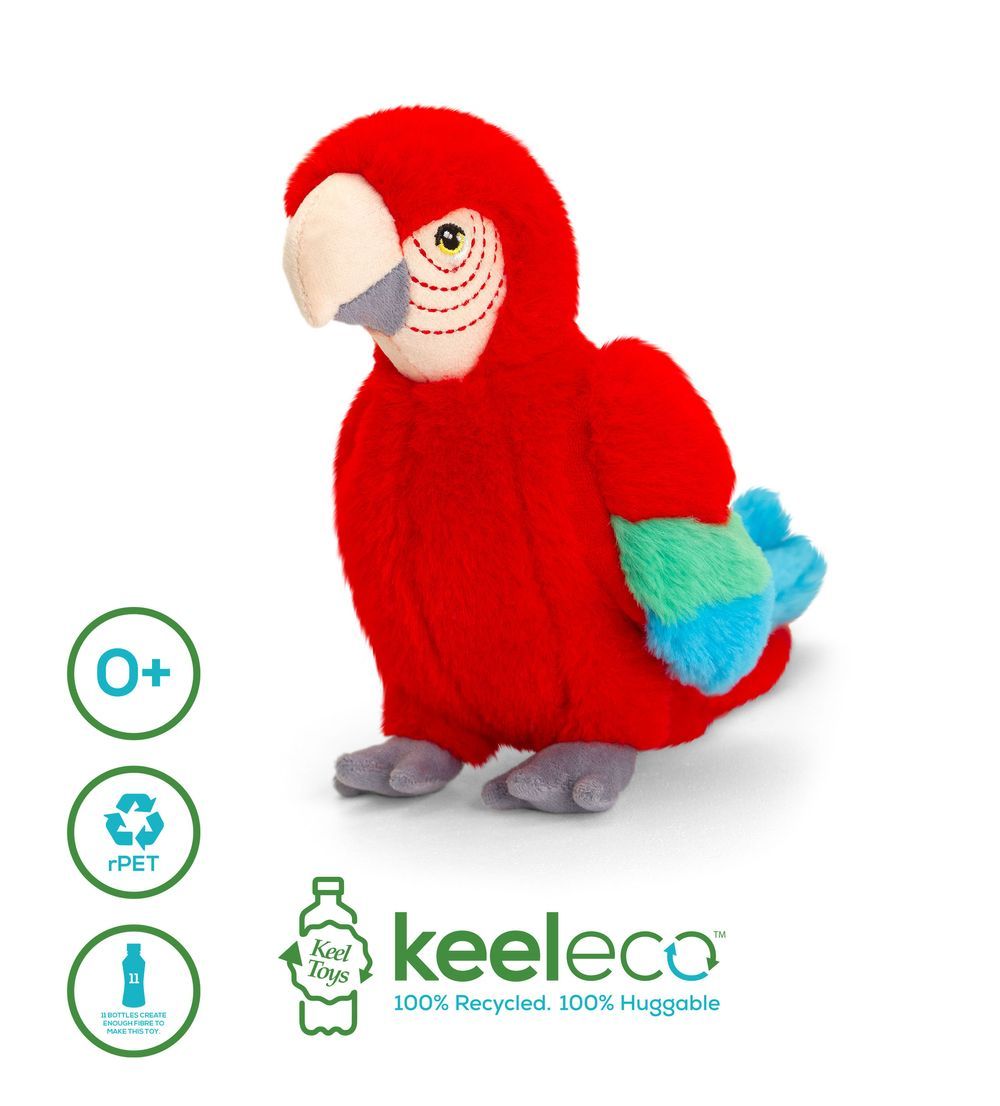 Keel Toys - Keeleco Parrot 20cm