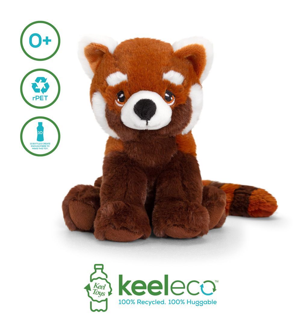 Keel Toys - Keeleco Panda Red 18cm