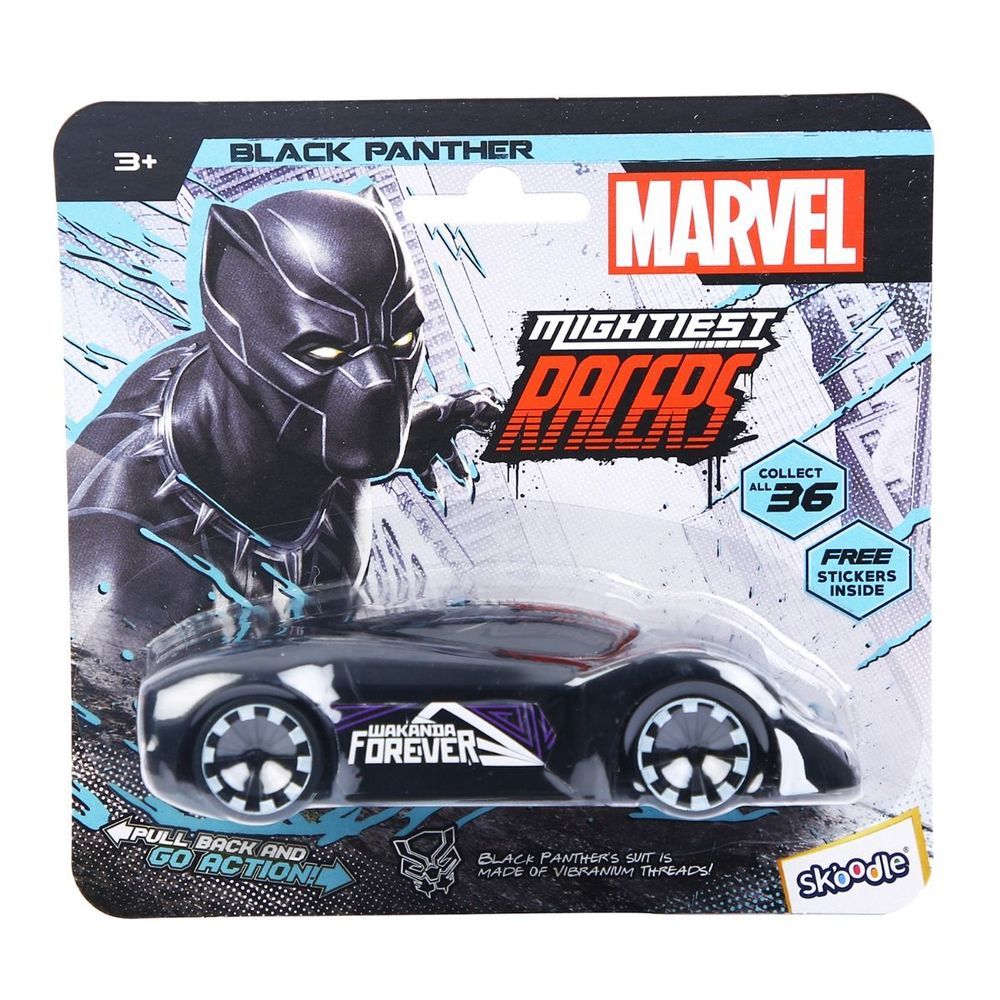 Marvel - Wakanda Forever Pull Back Racer Car - Black Panther