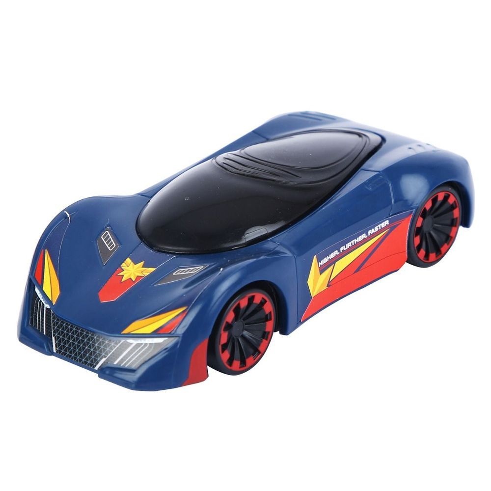 Marvel - Higher Further Faster Pull Back Racer Car - Captain Marvel