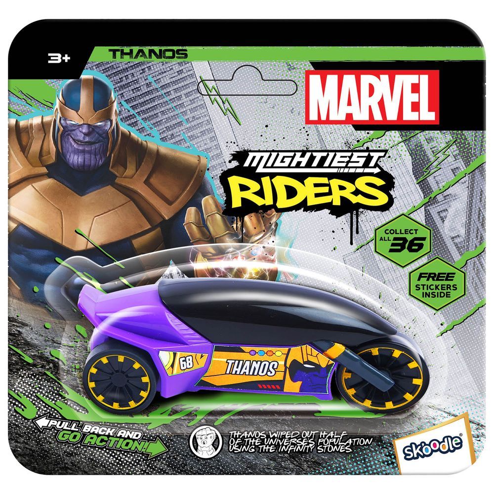 Marvel - 68 Pull Back Rider Car - Thanos