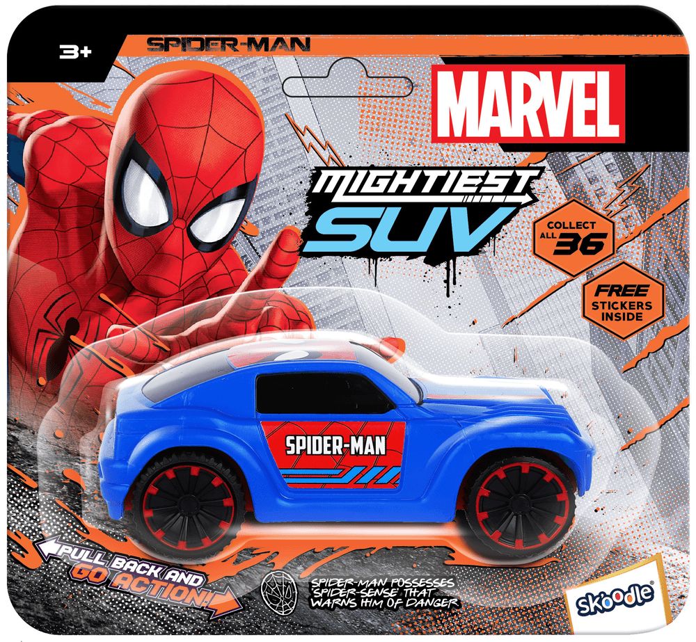 Marvel - Pull Back Mightiest SUV Car - Spiderman