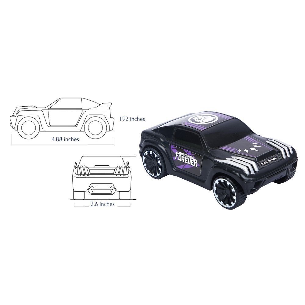 Marvel - Pull Back Mightiest SUV Car - Black Panther