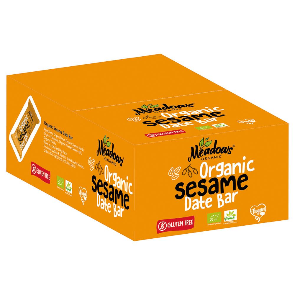 Meadows Organic - Sesame Date Bar - 24 Pcs - 40 gm