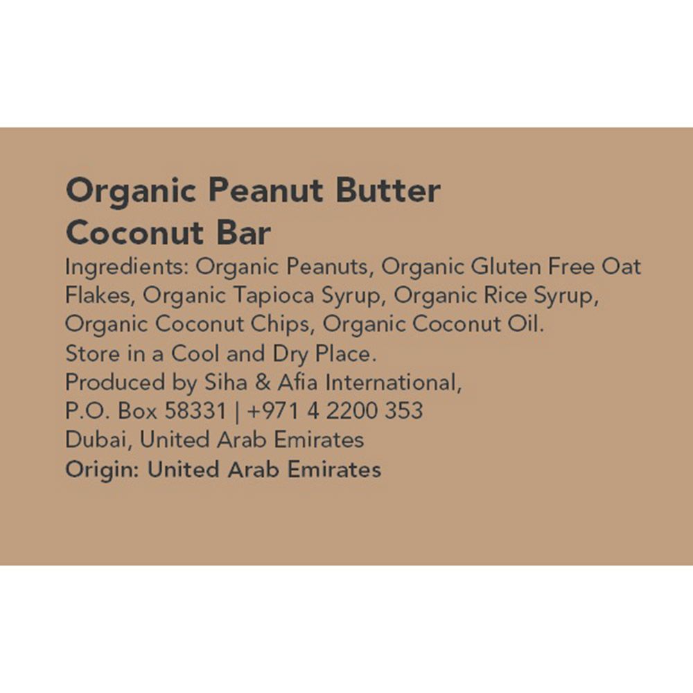 Meadows Organic - Peanut Butter Coconut Bar - 24 Pcs - 40 gm