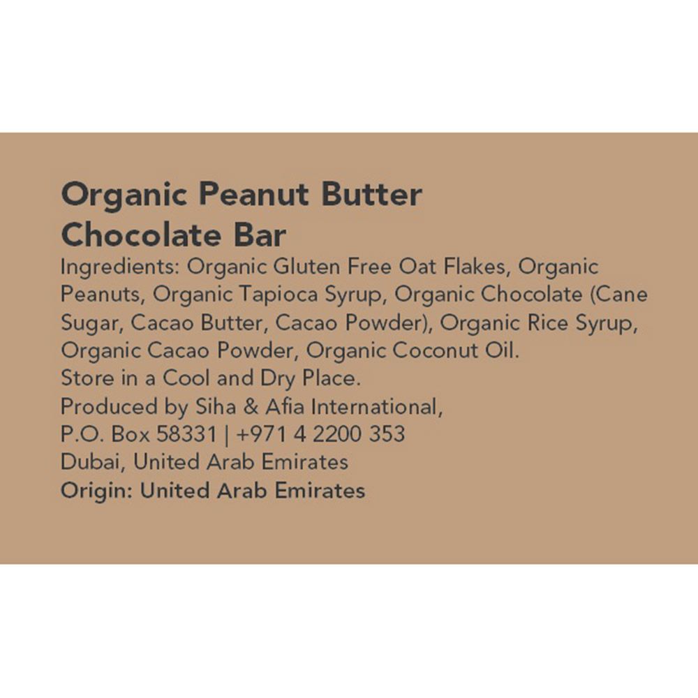 Meadows Organic - Peanut Butter Chocolate Bar - 24 Pcs - 40 gm