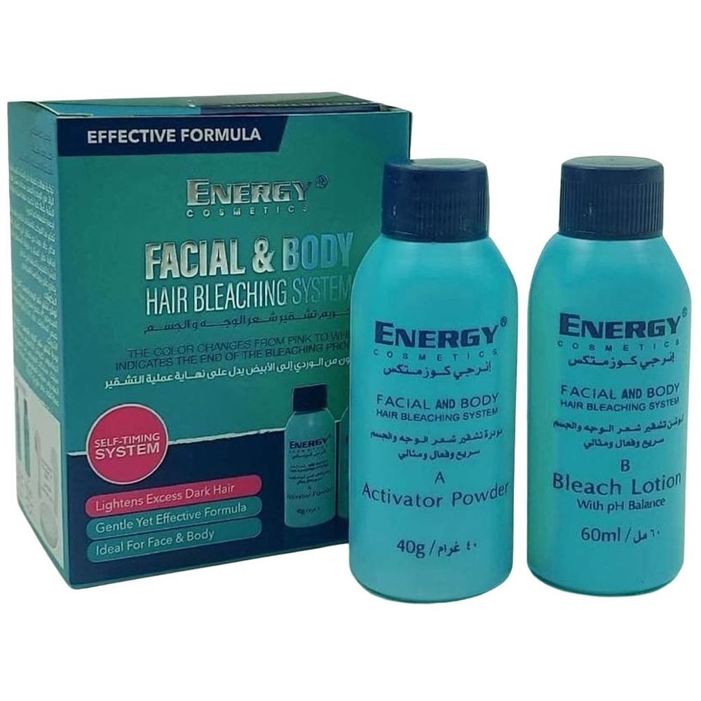 Energy Cosmetics - Facial & Body Hair Bleaching Cream - 2 Pcs