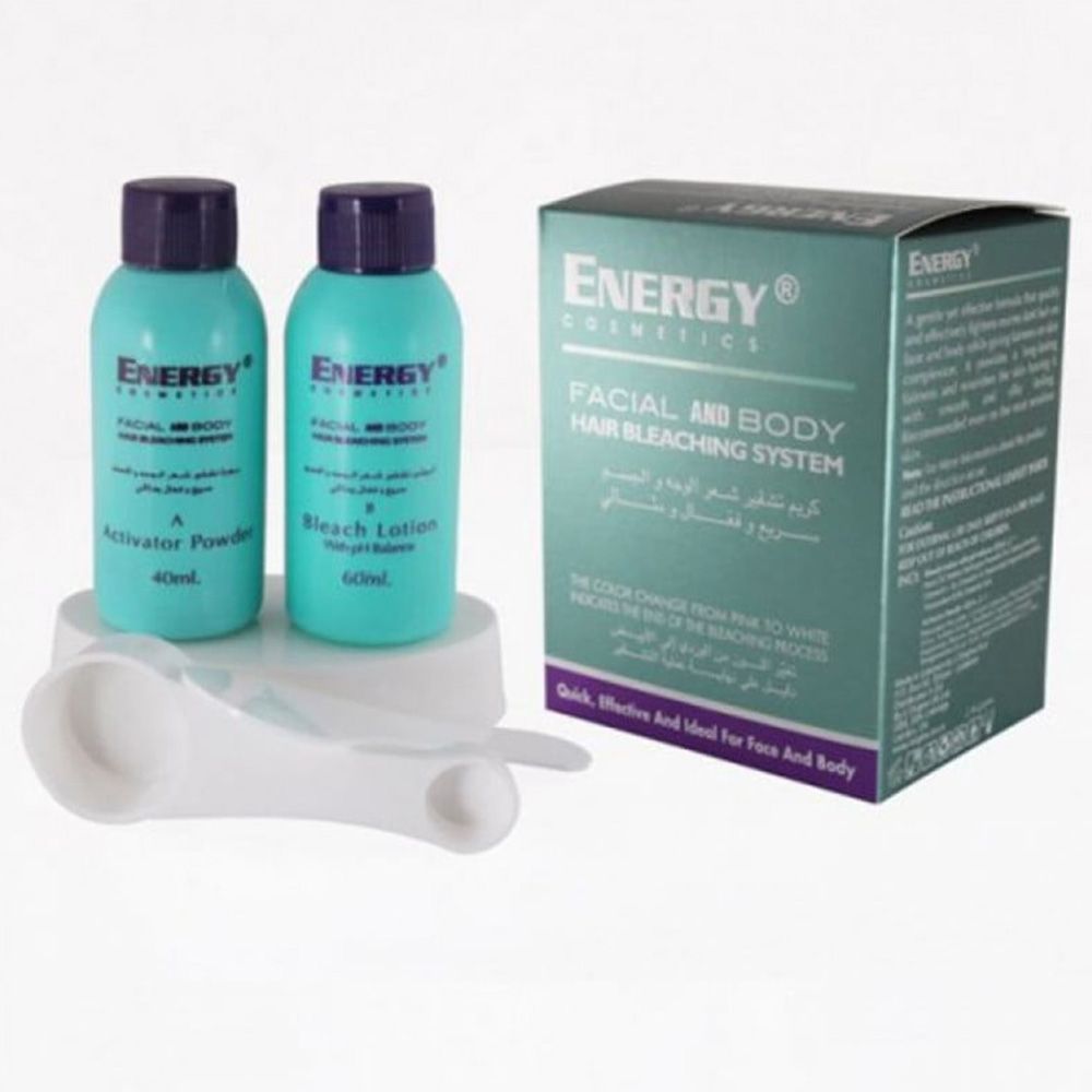 Energy Cosmetics - Facial & Body Hair Bleaching Cream - 2 Pcs