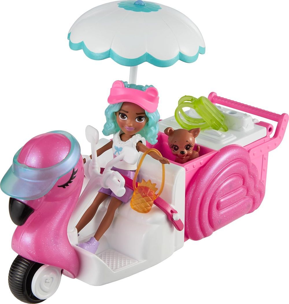 Polly Pocket - Flamingo Moped Playset