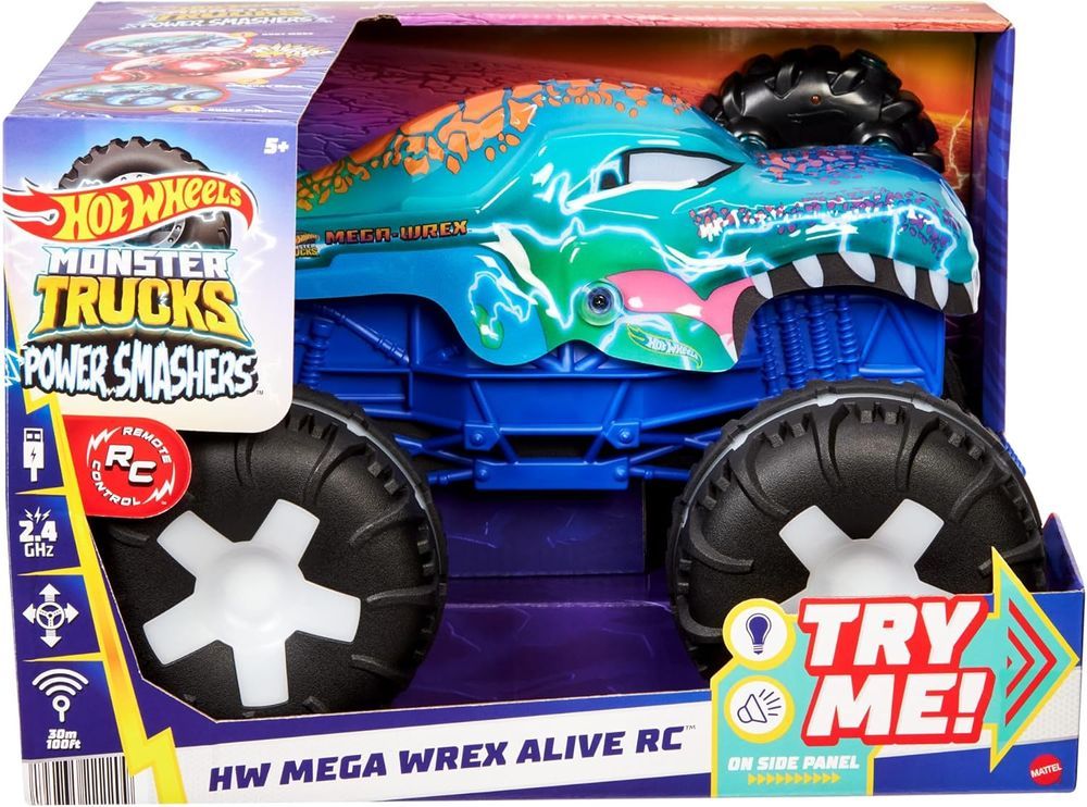 Hot Wheels - R/C 1:15 Monster Truck Mega Wrex Alive